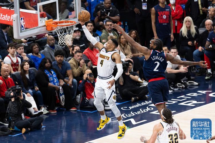 季后赛5月4日：掘金对阵快船 戈登精彩表现